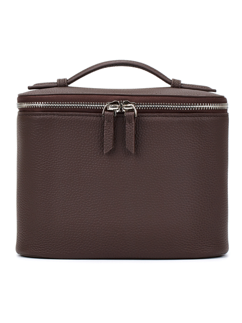 Кейс для косметики ADELINE шоколадного цвета