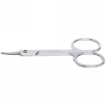 Ножницы маникюрные в чехле «Маникюрный сет», овальные кольца, тонкие, цвет металл 8.5см