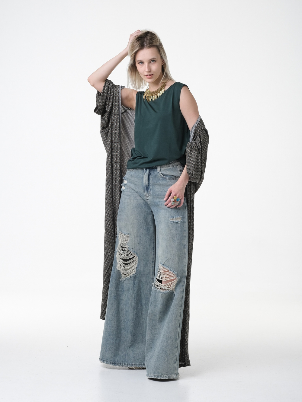 Топ-майка /изумруд