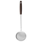 Шумовка IKEA SLITSTARK (СЛИСТАРК), Нержавеющая сталь, Орех, 31,5 см