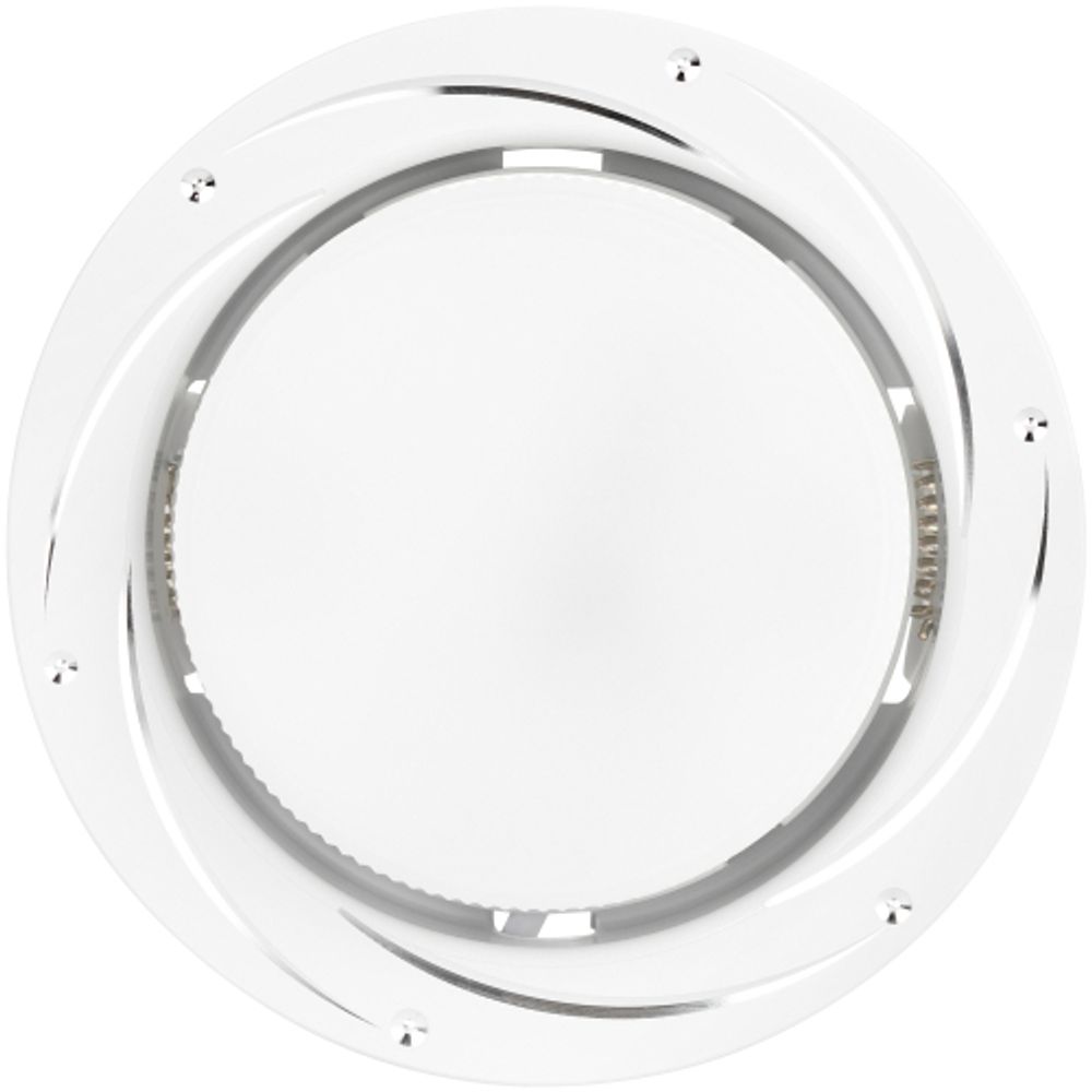 KL 77 AL/WH /1 Светильник ЭРА под лампу Gx53,220V, 13W, серебро/белый | Встраиваемые светильники Для ламп GX53