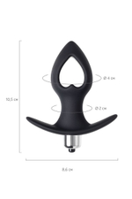 Анальная вибровтулка POPO Pleasure Cordis S, 10,5 см, черная