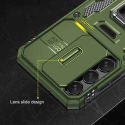 Чехол Safe Case с кольцом и защитой камеры для Samsung Galaxy S25