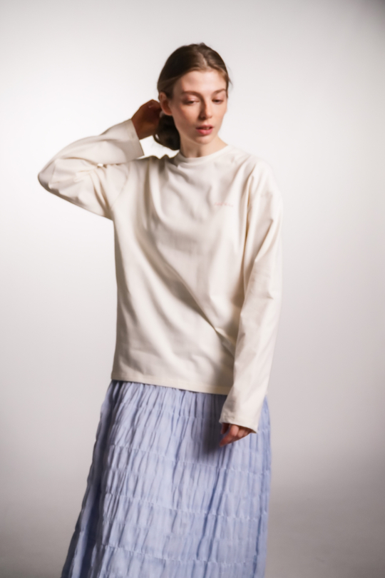 Лонгслив Zoe, молочный