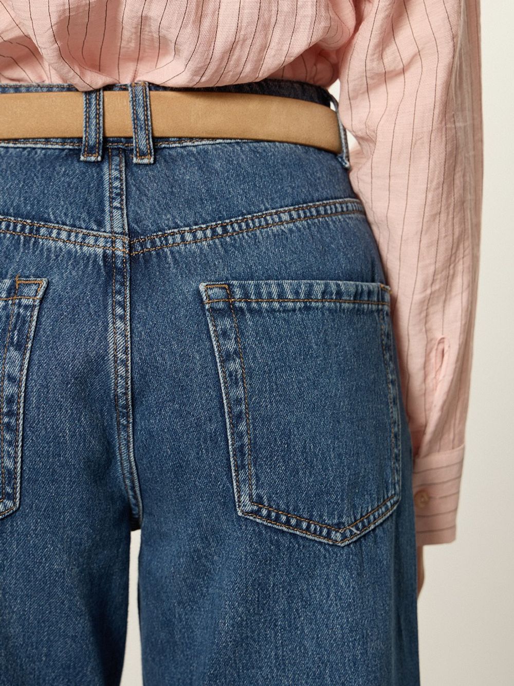 Джинсы прямые синие