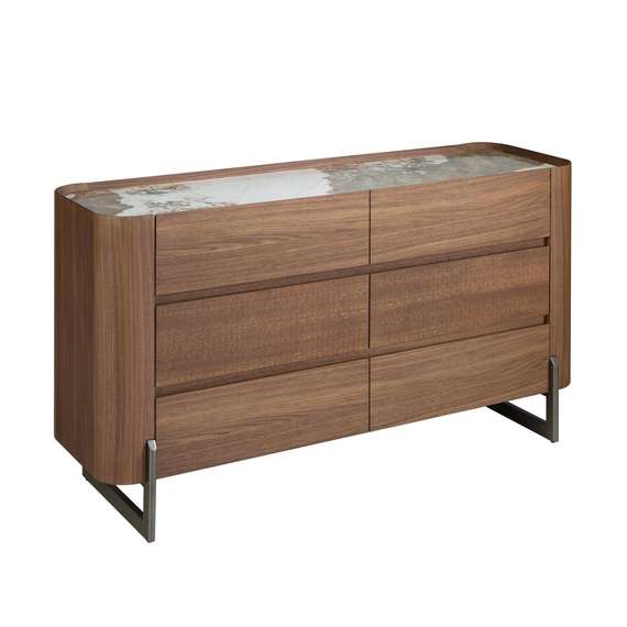 Комод 7151/437-C из ореха и керамики