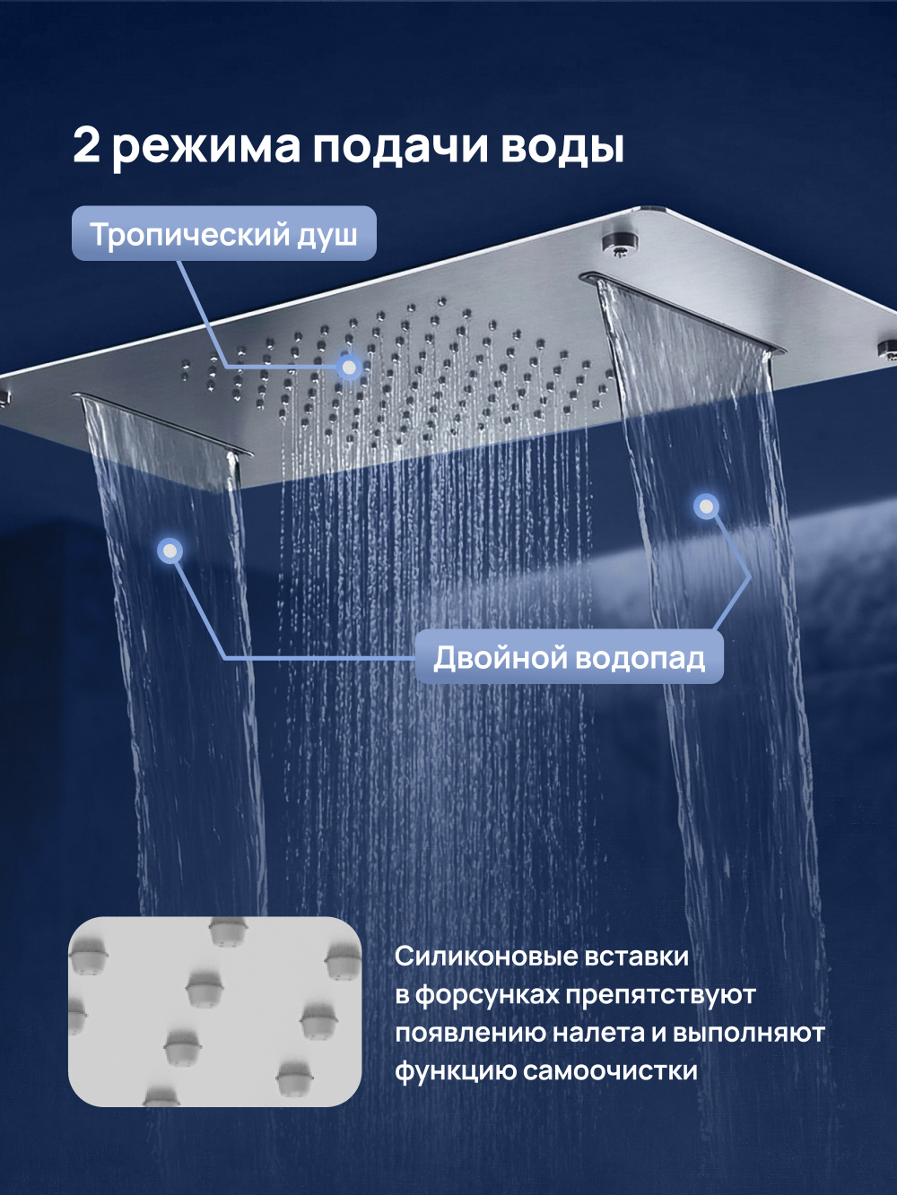 Верхний душ STWORKI STUDIO S512692S сталь