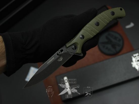 Складной нож Городской НОКС "Геккон" сталь AUS-8 340-580406 c клинком из стали AUS-8, рукоять G10