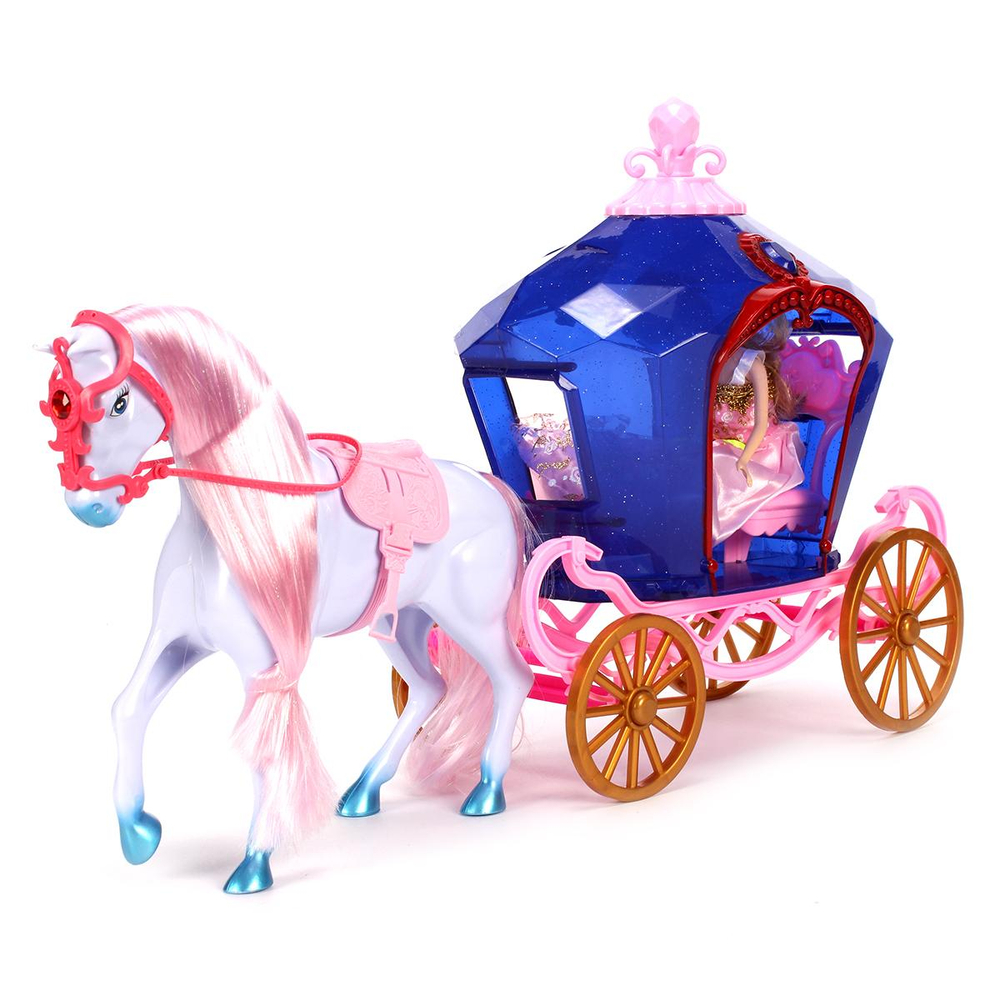 Карета с лошадью и куклой, коробка BYL3306-2