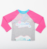 Толстовка (пуловер) для дев. 00051_BAT серый/розовый р.98