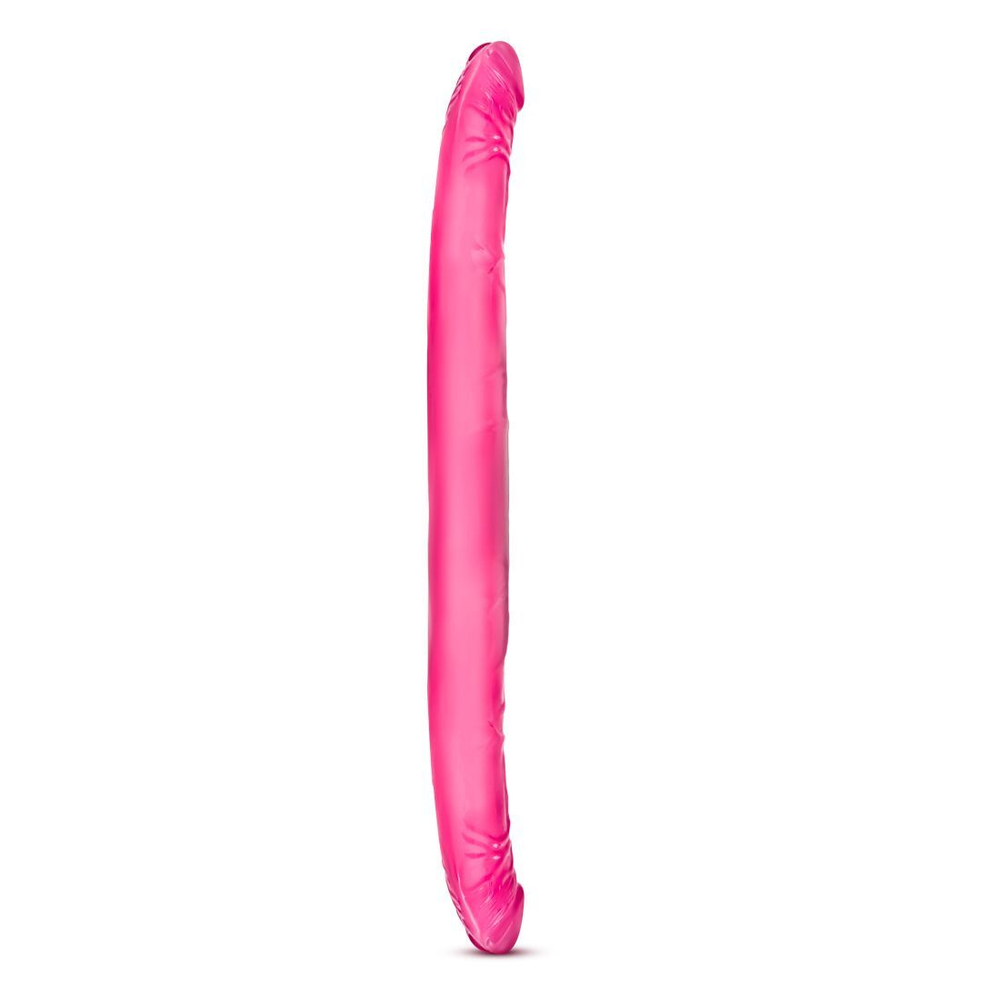 Розовый двусторонний фаллоимитатор B Yours 16 Double Dildo - 40,6 см. (Цвет: розовый)