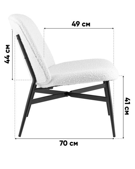 Кресло лаунж Ease серый