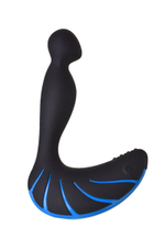 Чёрно-синий массажер простаты Erotist Third (Цвет: черный с синим)
