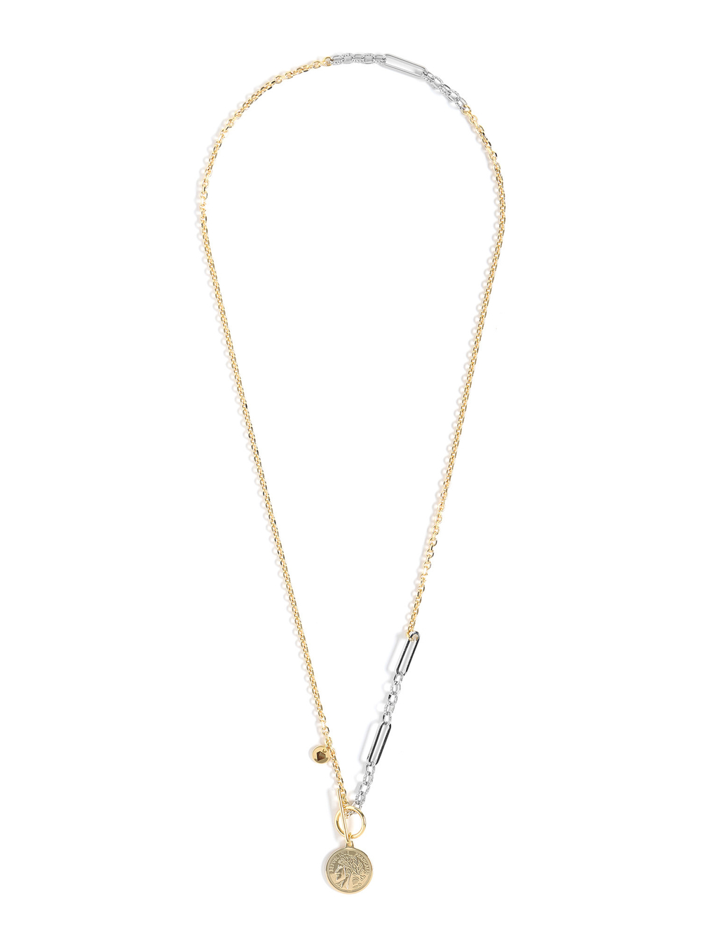 Колье "Balance coin" Bicolor