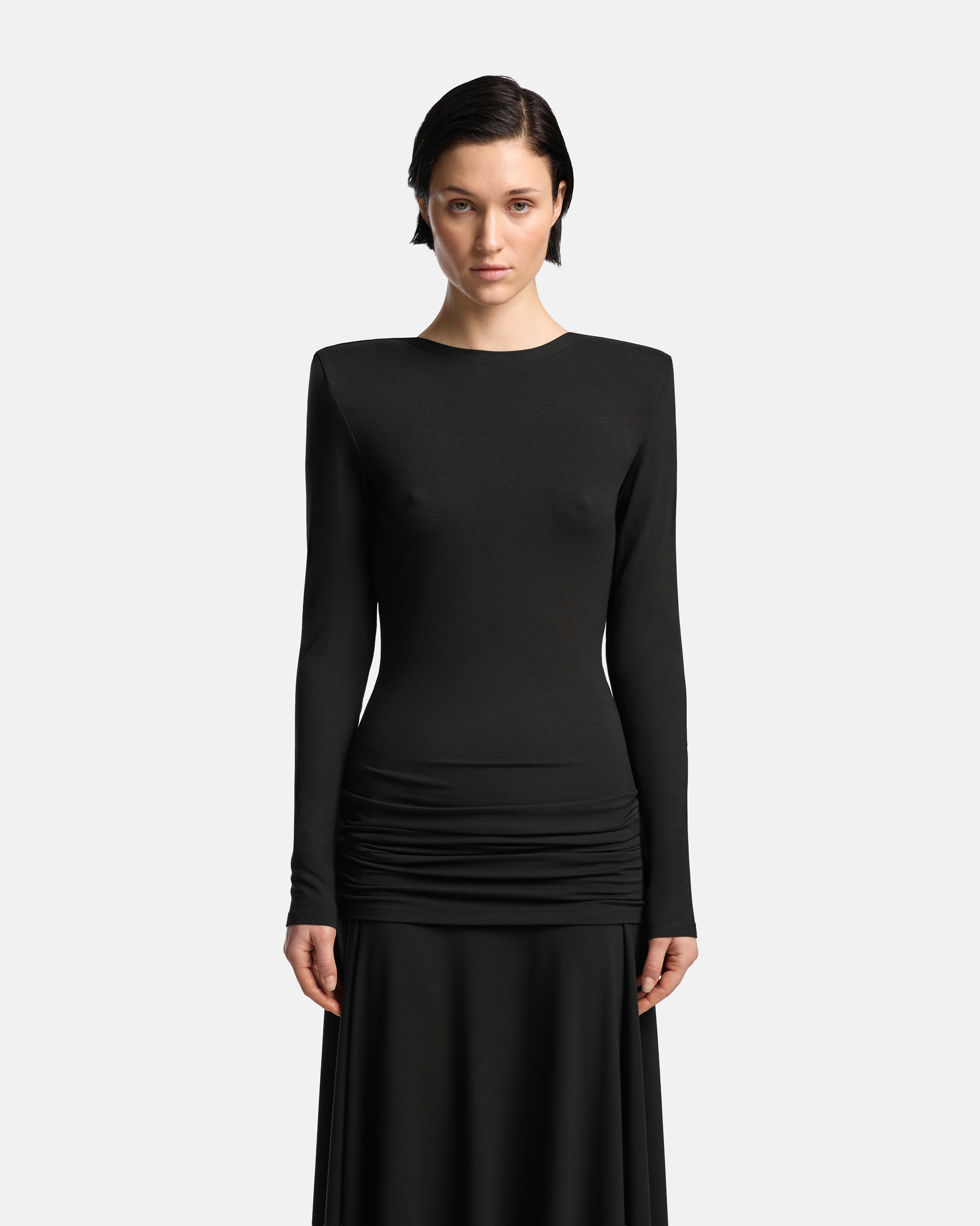 ПЛАТЬЕ-ЛОНГСЛИВ ИЗ ТРИКОТАЖА