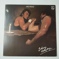 Винтажная виниловая пластинка LP Johnny Hallyday Pas Facile (France 1981)