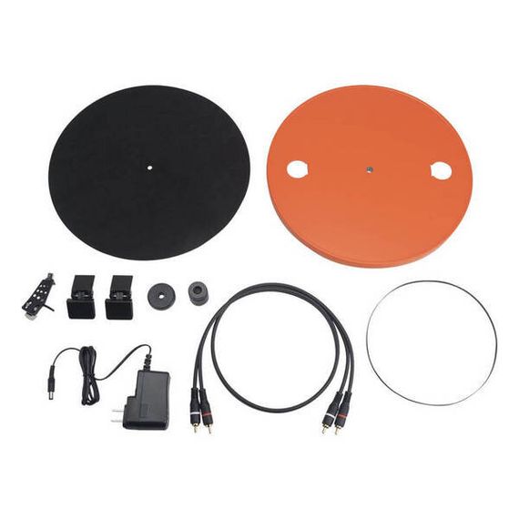 Виниловый проигрыватель JBL Spinner BT (черно-оранжевый)