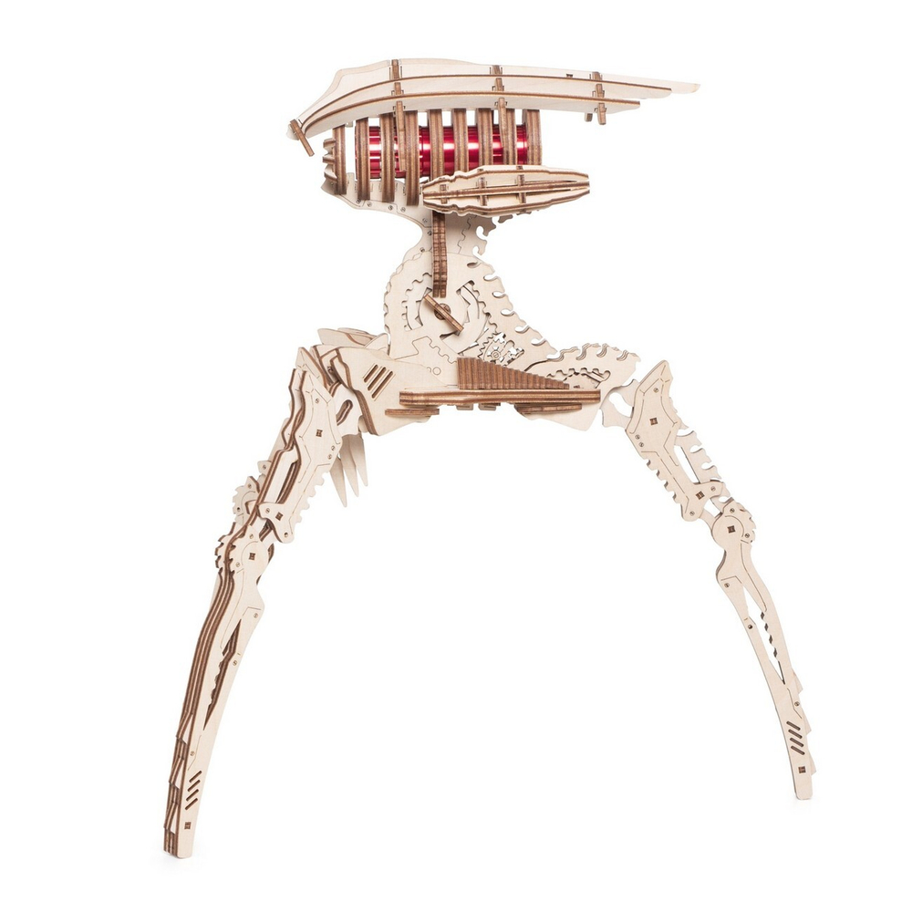 Робот Захватчик миров от Lemmo - Подвижная сборная модель, деревянный конструктор, 3d пазл