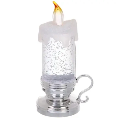 Сувенир с подсветкой «Волшебное пламя» 8*18 см, Серебро (работает от батареек LR44*3)