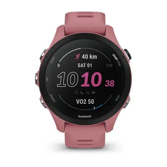 Умные часы Garmin Forerunner 255S со светло-розовым ремешком