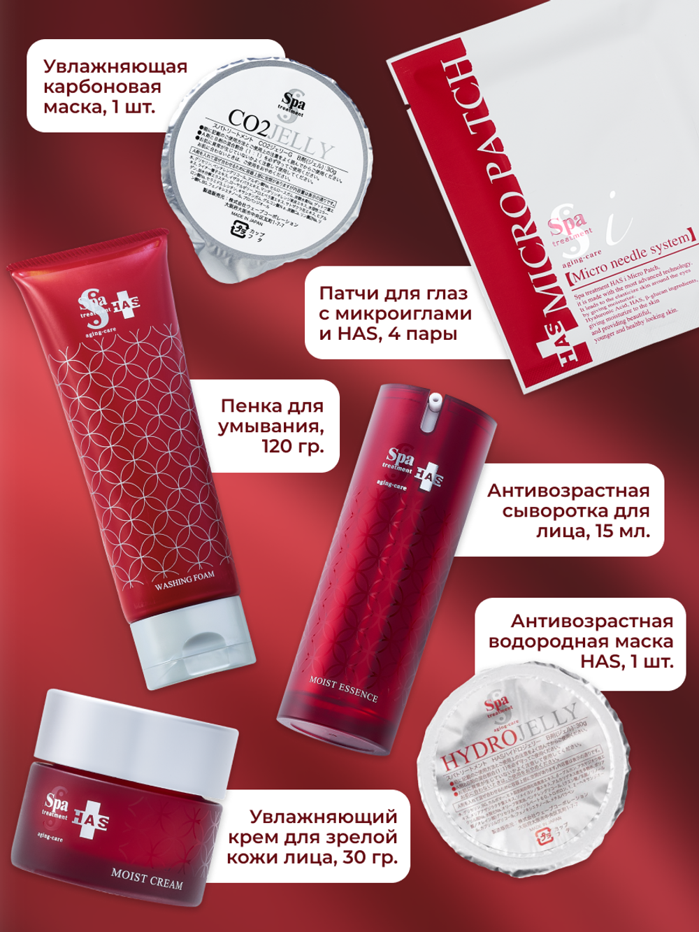 Подарочный набор увлажняющей косметики HAS: молодость кожи от Spa Treatment