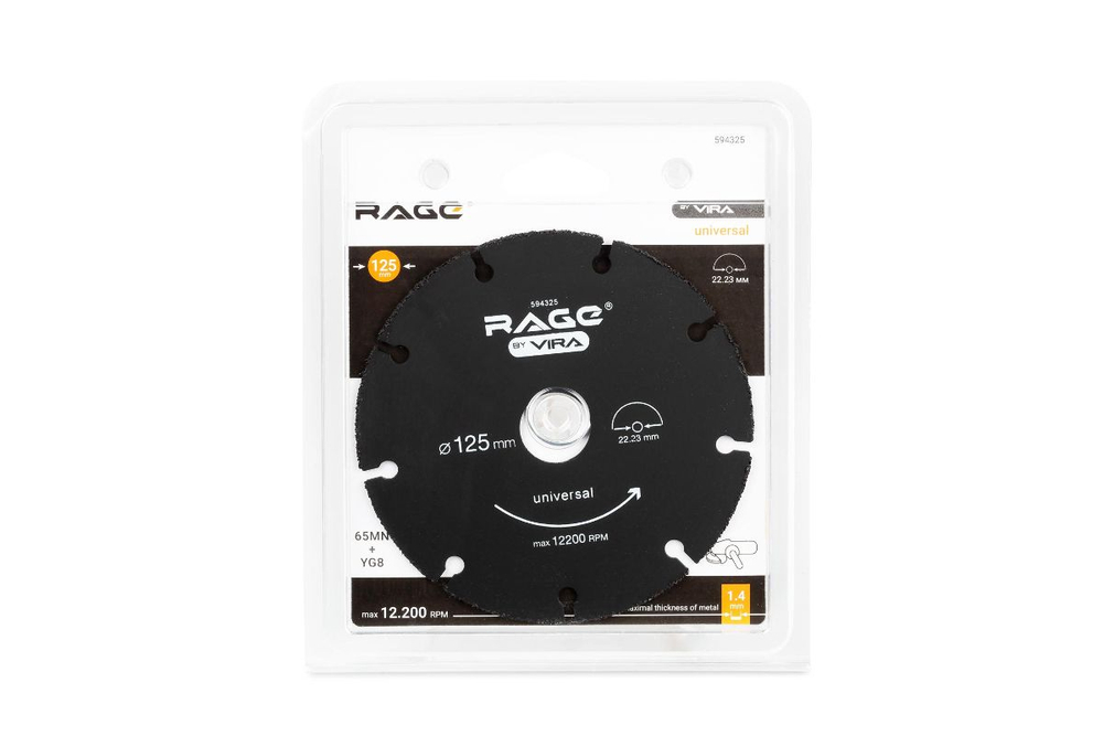 Диск алмазный универсальный RAGE by VIRA 125х1,4х22мм