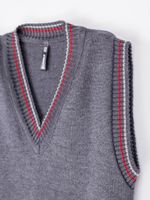 Жилет вязаный "Серый" 7+