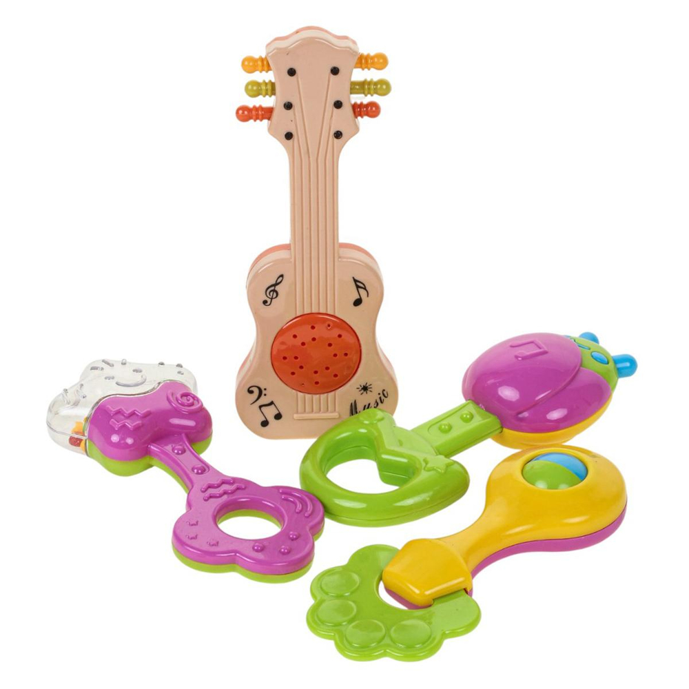 Набор погремушек 4шт, бутылочка 2828A-102