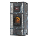 Печь-камин с духовкой EVEREST «KAFA» Амфиболит