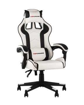 Кресло спортивное TopChairs Shadow бело-черный