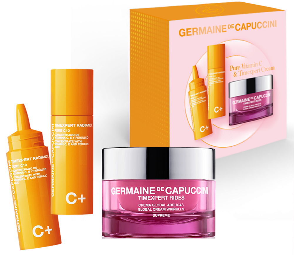 GERMAINE DE CAPUCCINI TimExpert Radiance C+ PureC10 and TimExpert Rides Supreme Cream Set