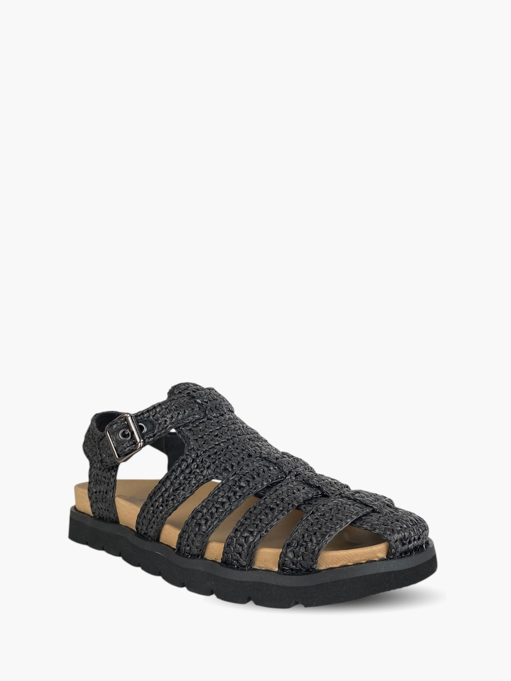 SL058_02TP-BL-V black-25L Женские сандалии