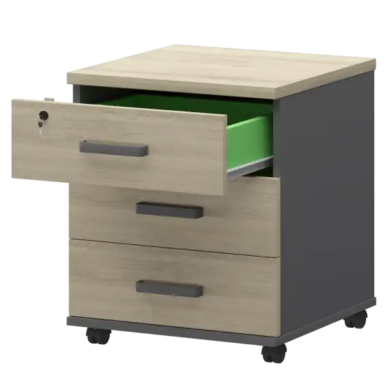 Тумба подкатная СМТ-3ПЦ Тип2  434x450x620 Смарт