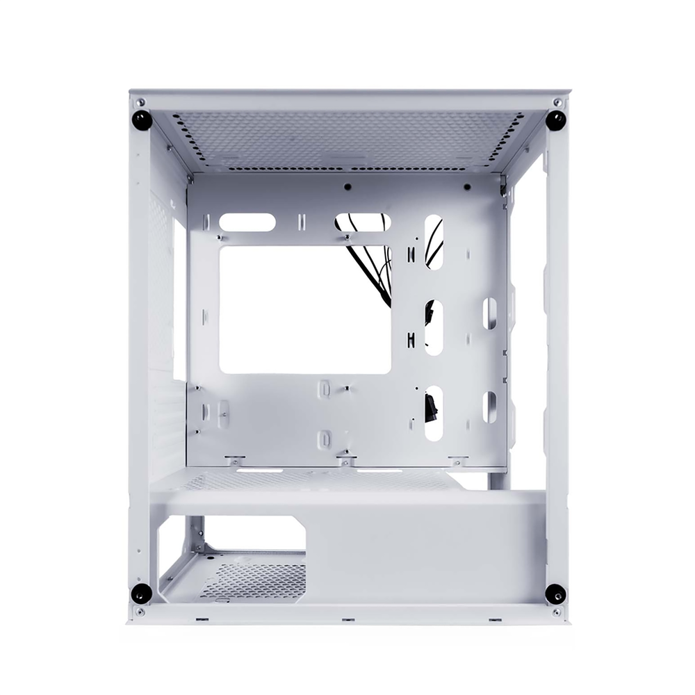 Корпус для компьютера 1STPLAYER Корпус TRILOBITE T3-G White / mATX, TG / 4x 120mm LED fans inc. / T3-G-WH-4F1-W