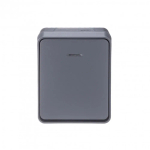 ATLASDESIGN PROFI IP54 О/У 1-клавишный ВЫКЛЮЧАТЕЛЬ с подсветкой, сх.1а, 10АХ, АНТРАЦИТ