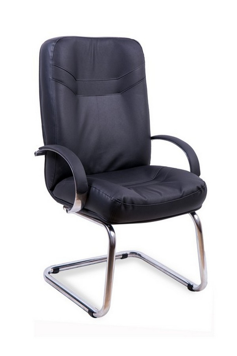 Кресло для руководителя МИНИСТР КОРОТКИЙ ХРОМ КОНФЕРЕНЦ
