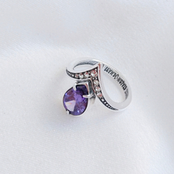 "Фюрн" кольцо в серебряном покрытии из коллекции "Элеганс" от Jenavi