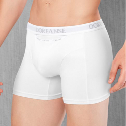 Мужские трусы боксеры белые Doreanse 1790