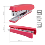 Степлер пластиковый с антистеплером №10 12л. ассорти "Gentle" (Хатбер)