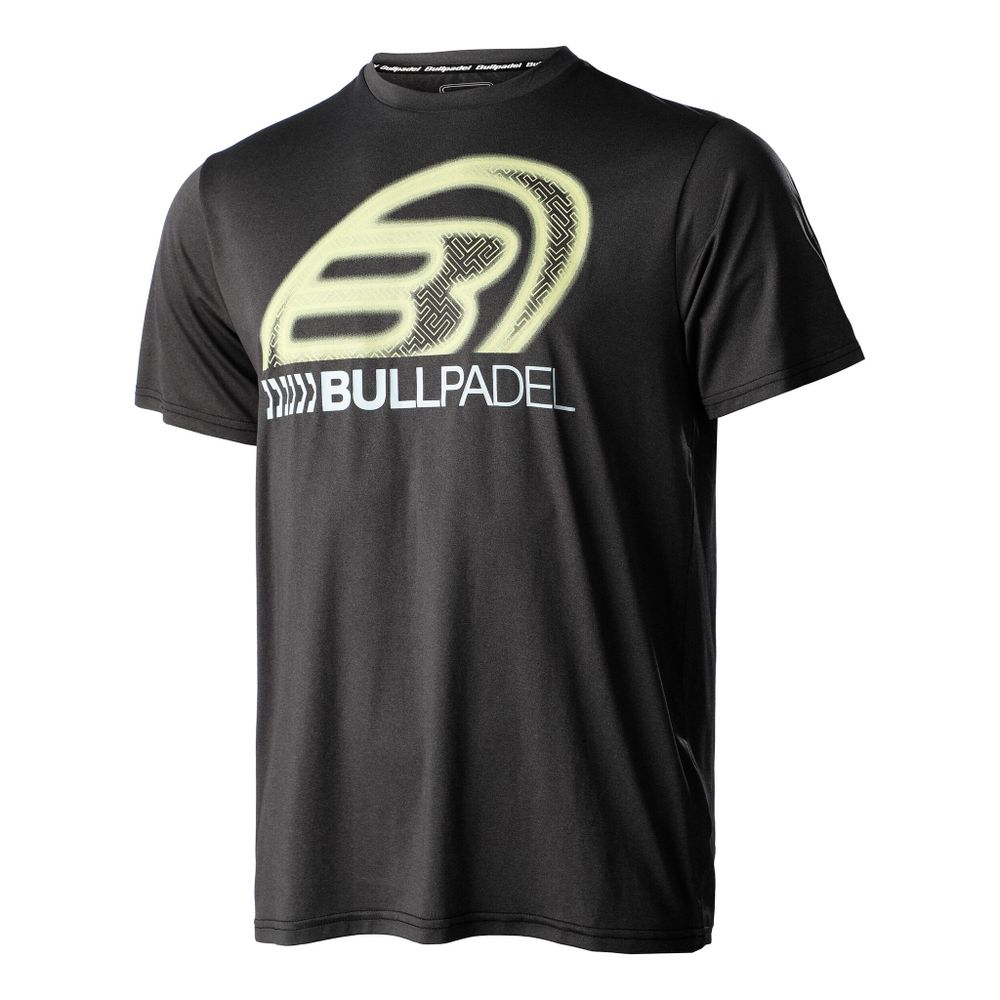 Мужское теннисное поло Bullpadel Carara T-Shirt Men - Black