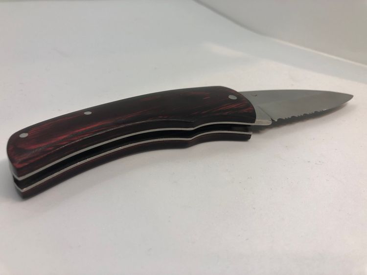 Нож складной Stainless Steel (красная ручка)