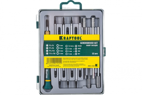 Набор отверток для точных работ (12 предм.) KRAFTOOL (4/1шт)