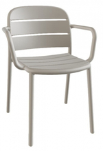 Кресло пластиковое Papatya Beykoz-K, светло-серый