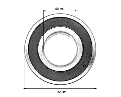 Подшипник 180310 (6310 2RS) (коленвал R180)