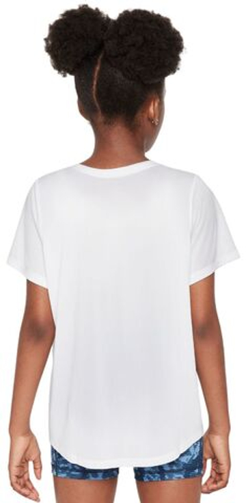 Футболка для девочки теннисная Nike Kids One Fitted Dri-Fit Short Sleeve - рамзер M