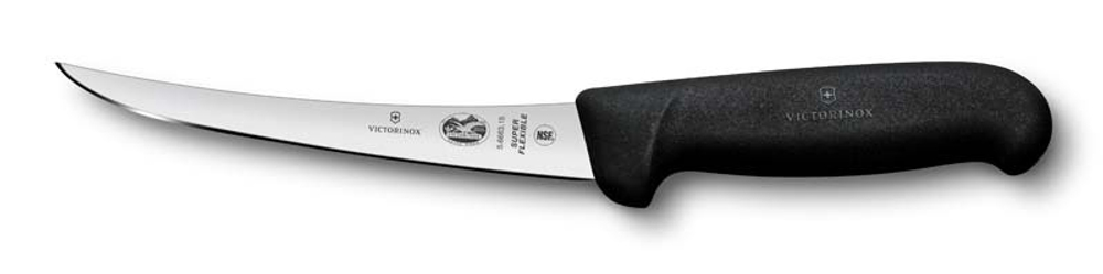 Фото ннож обвалочный VICTORINOX Fibrox, супергибкое лезвие из нержавеющей стали 15 см, рукоять чёрного цвета из термопластичного эластомера с гарантией