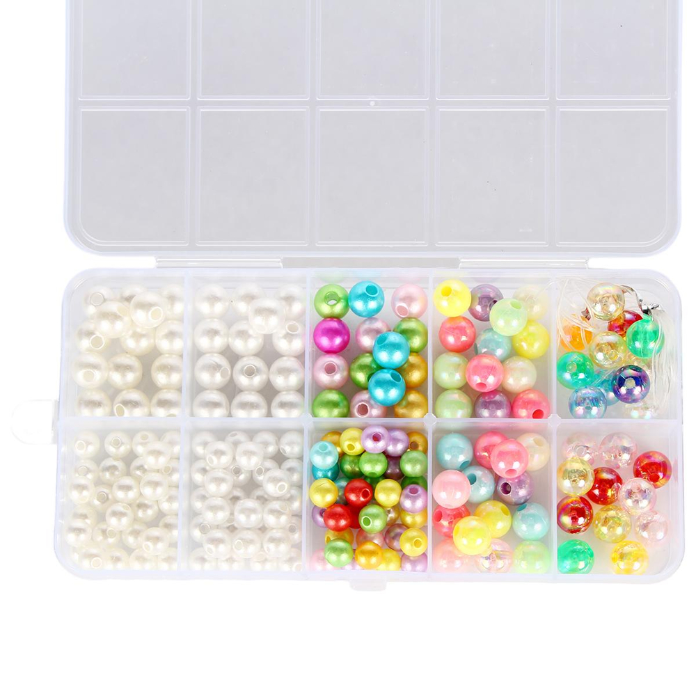 Набор украшений для девочек, в наборе бусины, браслет 13х6,5 см, коробка с-31242