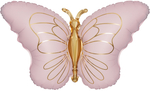 Фигура Волшебная бабочка, Розовый, Сатин 35" Fl