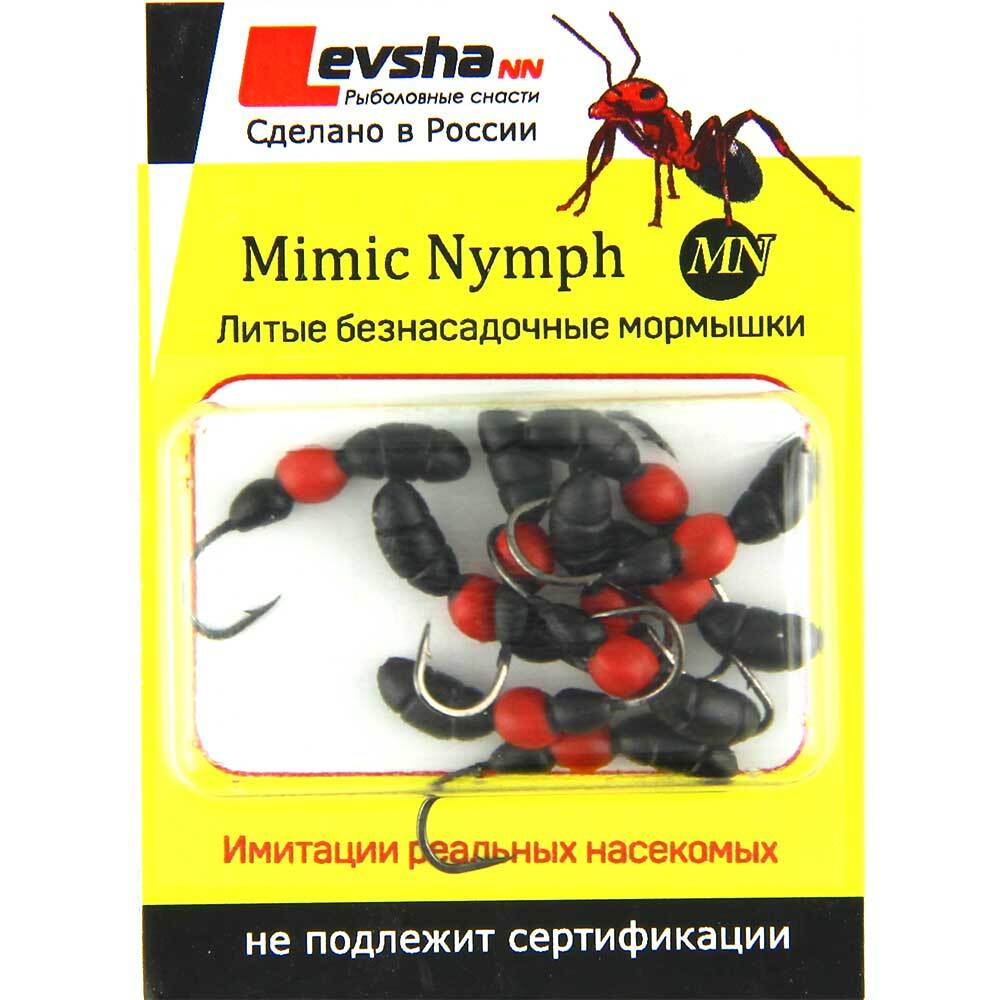 Мормышка Лесной Муравей 0,75/12, чер-крас (d4,1 свинец 100286