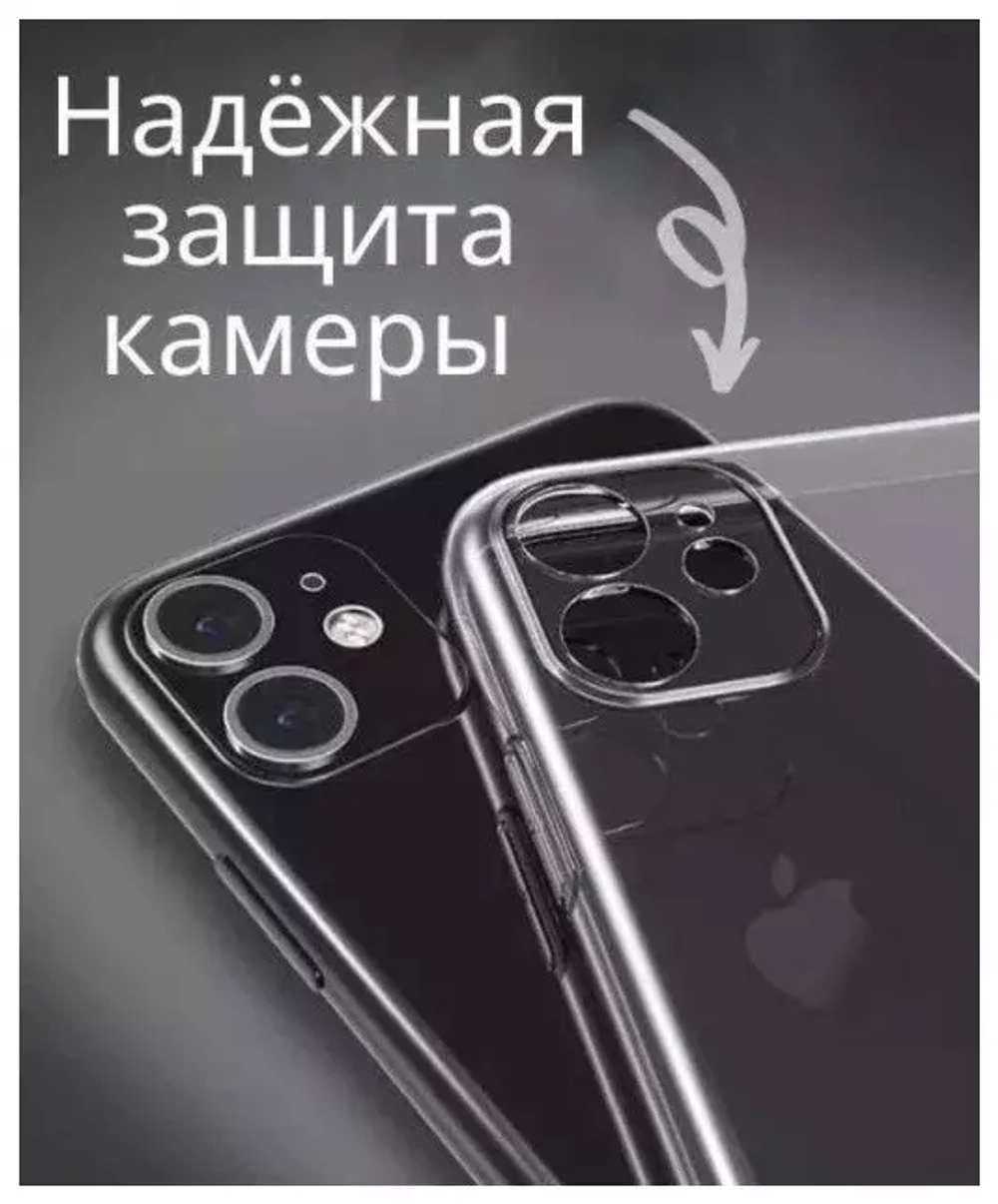 Чехол силиконовый для iPhone 11 прозрачный